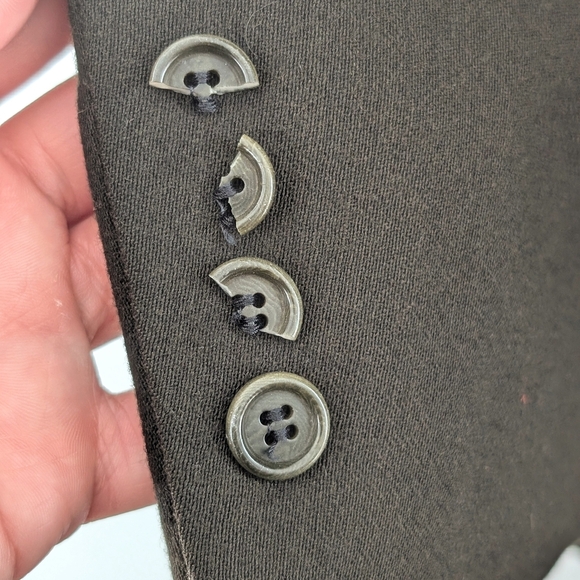 Hugo Boss Dark Green-Brown 100% Virgin Wool Sport Blazer ~ Size 46L - Picture 15 of 16